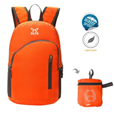 DAY PACK Tas Ransel Lipat Anti Air 20L Foldable Water Resistant Backpack 1AZD04 ELFS Oranye 1 trim_waterproof_lipat_1azd04_or_0