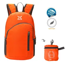 DAY PACK Tas Ransel Lipat Anti Air 20L Foldable Water Resistant Backpack 1AZD04 ELFS Oranye