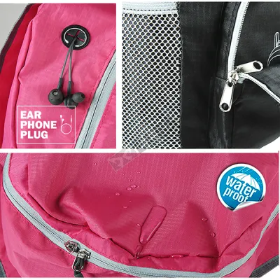 DAY PACK Tas Ransel Lipat Anti Air 20L Foldable Water Resistant Backpack 35020 Pink Tua 4 trim_waterproof_lipat_20l_35020_pt_3