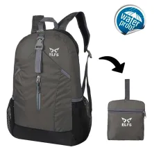DAY PACK Tas Ransel Lipat Anti Air 22L Foldable Water Resistant Backpack 35009 ELFS Abu Tua