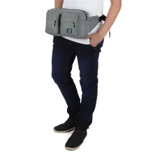 TAS PINGGANG TAS PINGGANG SELEMPANG WAISTBAG POCKET ABU ABU