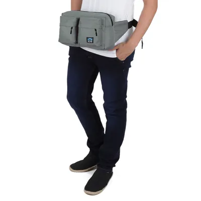 TAS PINGGANG TAS PINGGANG SELEMPANG WAISTBAG POCKET ABU ABU 2 trm_2_pocket_simple_aa1