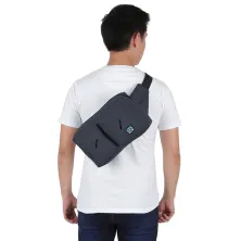 TAS PINGGANG TAS PINGGANG SELEMPANG WAISTBAG POCKET ABU TUA