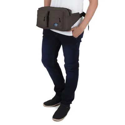 TAS PINGGANG TAS PINGGANG SELEMPANG WAISTBAG POCKET COKLAT TUA 2 trm_2_pocket_simple_ct1