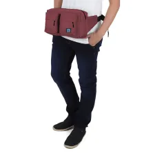 TAS PINGGANG TAS PINGGANG SELEMPANG WAISTBAG POCKET MAROON