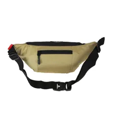 TAS PINGGANG TAS PINGGANG SELEMPANG TACTICAL CANVAS OUTSITS POLOS WAIST BAG COKLAT