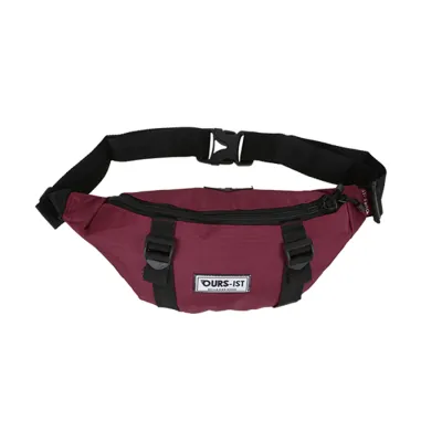 TAS PINGGANG TAS PINGGANG SELEMPANG TACTICAL CANVAS OUTS-ITS POLOS WAIST BAG MERAH MAROON 1 trm_ours_ist_pinggang_mo0_copy