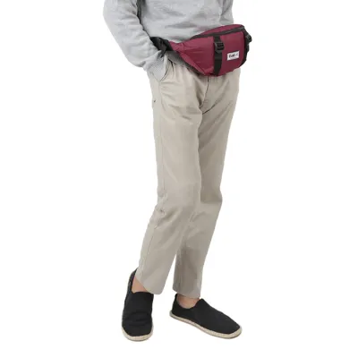 TAS PINGGANG TAS PINGGANG SELEMPANG TACTICAL CANVAS OUTS-ITS POLOS WAIST BAG MERAH MAROON 4 trm_ours_ist_pinggang_mo3_copy