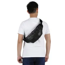 TAS PINGGANG Tas Pinggang Selempang Waistbag Leather 7804 Hitam