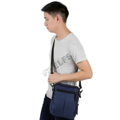 TAS SELEMPANG KECIL Tas Selempang Sling Bag Canvas Simple Biru Tua 2 trm_selempang_canvas_simple_bt_1