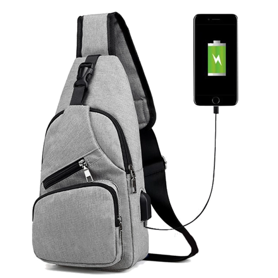 TAS PUNDAK TAS SELEMPANG USB PORT CHARGER SMART CROSSBODY SLING BAG HITAM  8 trm_selempang_mini5