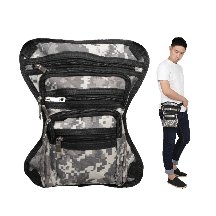 TAS PINGGANG Tas Paha Water resistant Tactical Waist bag Army 821 Abu Muda 1 trm_tas_paha_821_army_am0