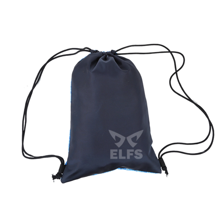 Tas Ransel Serut Running Bag Reversible Biru Tua | TAS OLAHRAGA | ELFS SHOP