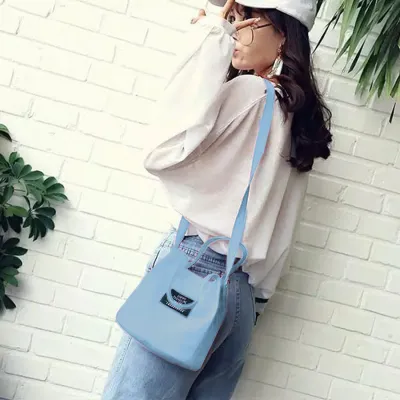 TAS SELEMPANG KECIL Tote Bag Alice Mini Tas Selempang Pouch Wanita Garansi Termurah Biru Muda 1 trm_tote_alice_mini_bm0