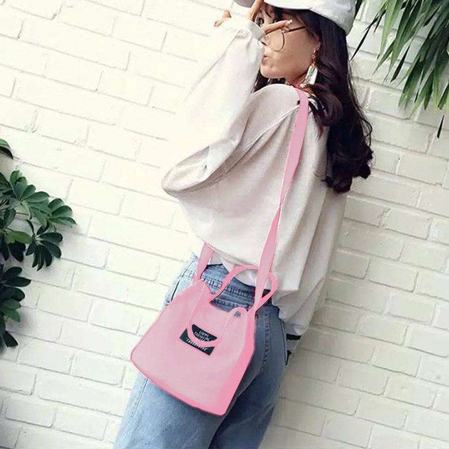 TAS SELEMPANG KECIL Tote Bag Alice Mini Tas Selempang Pouch Wanita Garansi Termurah Pink Muda 1 trm_tote_alice_mini_pm0