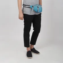 TAS SELEMPANG KECIL Tas Pinggang Selempang Nylon Korea Swag Waist Bag 02 Tosca