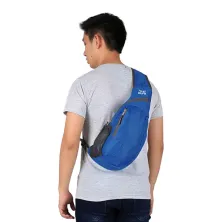 SLING BAG Tas Selempang Lipat Anti Air Foldable Water Resistant Slingbag 1AX802 ELFS Biru Tua