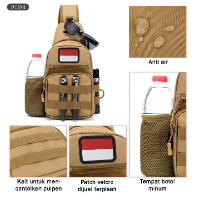 TAS PUNDAK TAS CROSSBODY TACTICAL WATERPROOF LIBANON SLINGBAG FK9301 ABU MUDA 4 trm_waterproof_tactical_army_fk9301_am2