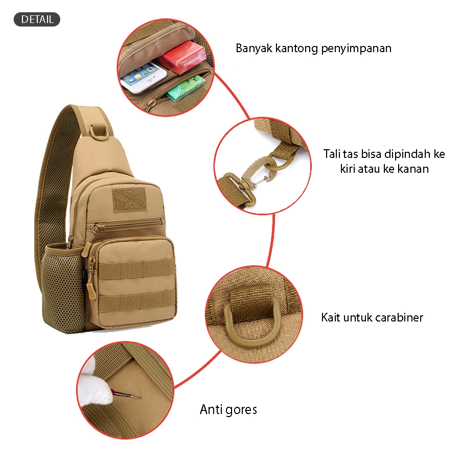 TAS PUNDAK TAS CROSSBODY TACTICAL WATERPROOF LIBANON SLINGBAG FK9301 ABU MUDA 5 trm_waterproof_tactical_army_fk9301_am3