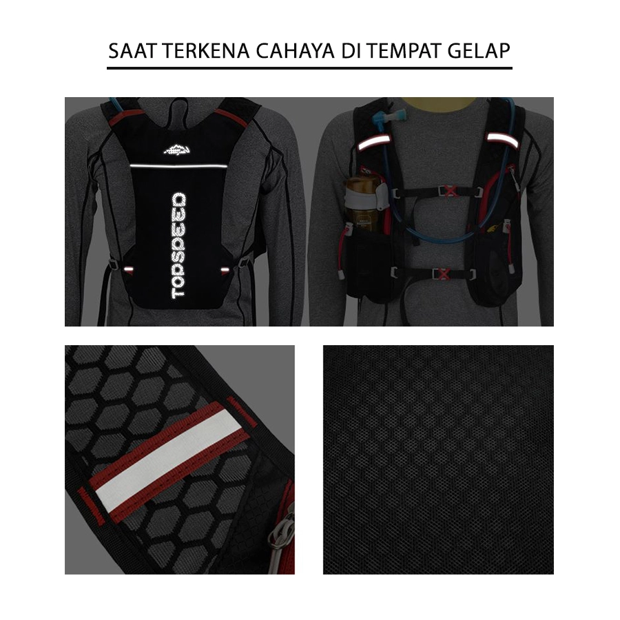 TAS OLAHRAGA Tas Sepeda Hydropack TopSpeed 5L Light Weight Trail Marathon Run Abu Muda 2 trs_hydropack_5l_topspeed_am1