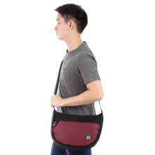 TAS SELEMPANG BESAR Tas Selempang Messenger Bag 1522E Half Maroon