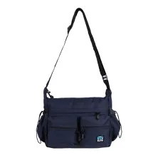 TAS SELEMPANG BESAR Tas Selempang Messenger Bag Pocket Biru Dongker