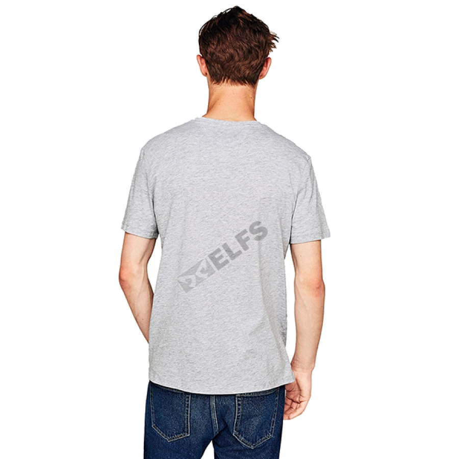 KAOS POLOS Vneck Pria Katun Tshirt Combed 20S Slimfit Basic Abu Muda 2 vk_cotton_combed_20s_slimfit_basic_am_1_copy