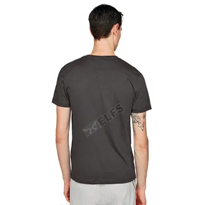 KAOS POLOS Vneck Pria Katun Tshirt Combed 20S Slimfit Basic Abu Tua 2 vk_cotton_combed_20s_slimfit_basic_at_1_copy