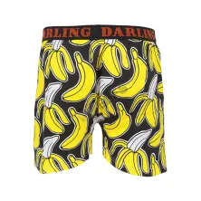 BOXER MOTIF Boxer Pria Dewasa Celana Dalam Santai Banana Pattern Hitam