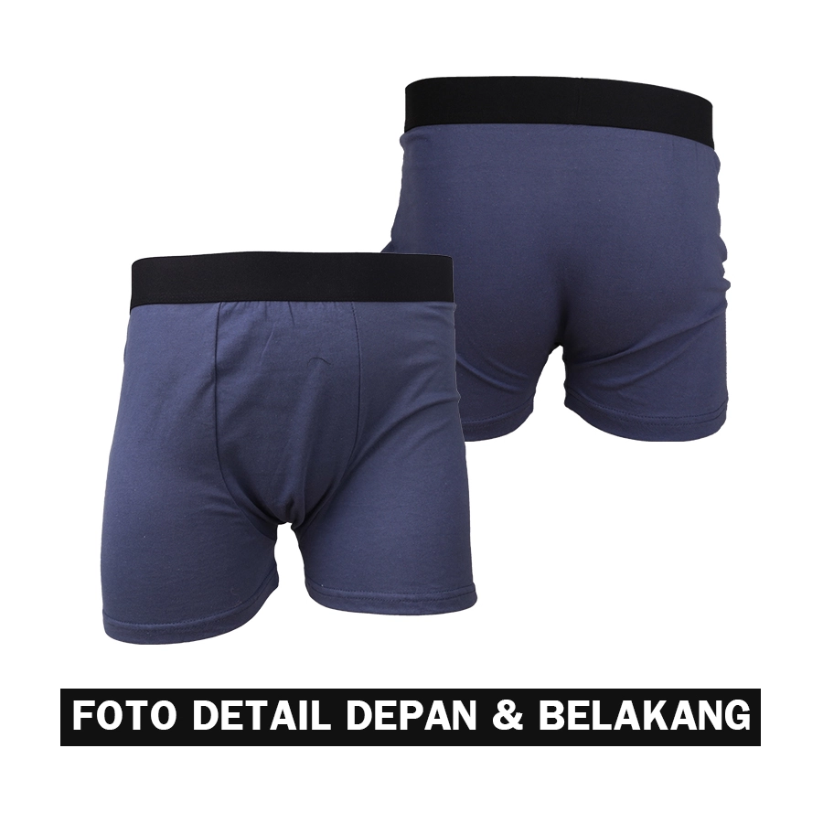 BOXER POLOS Boxer Briefs Katun Pria Import List Celana Dalam CD Kolor 3pcs Mix 3 xk_boxer_briefs_import_list_3pcs_mx2