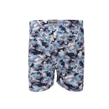 BOXER MOTIF BOXER KATUN PRIA IMPORT MOTIF ARMY CELANA DALAM PENDEK STRETCH SANTAI BIRU MUDA