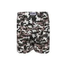 BOXER MOTIF BOXER KATUN PRIA IMPORT MOTIF ARMY CELANA DALAM PENDEK STRETCH SANTAI COKLAT TUA