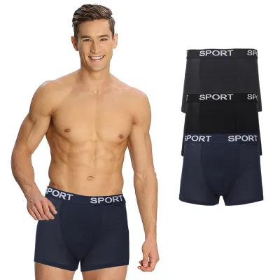 BOXER POLOS Elfs - Boxer Katun Pria Briefs Import Celana Dalam Sport Biru Dongker 4 xk_boxer_briefs_import_sport_judul