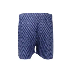 BOXER MOTIF Elfs  Boxer Katun Pria Import Motif Fashion Celana Dalam Pendek Stretch Santai Hexagon Biru Tua