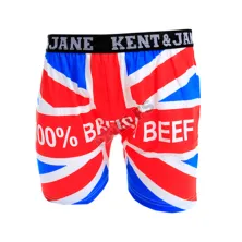 BOXER MOTIF Boxer Pria Dewasa Celana Dalam Santai British Beef Biru Muda