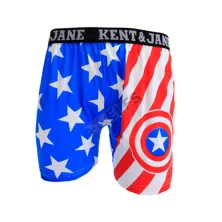 BOXER MOTIF Boxer Pria Dewasa Celana Dalam Santai Captain America Biru Tua