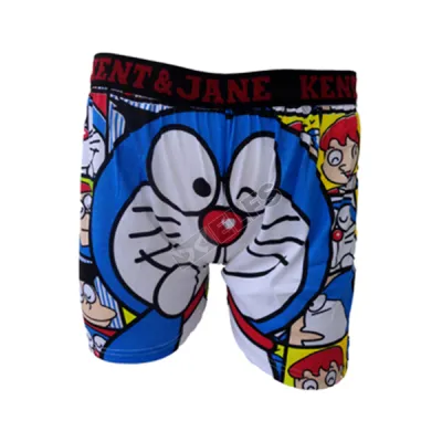 BOXER MOTIF Boxer Pria Dewasa Celana Dalam Santai Doraemon Kuning Tua 1 xk_doraemon_km_0