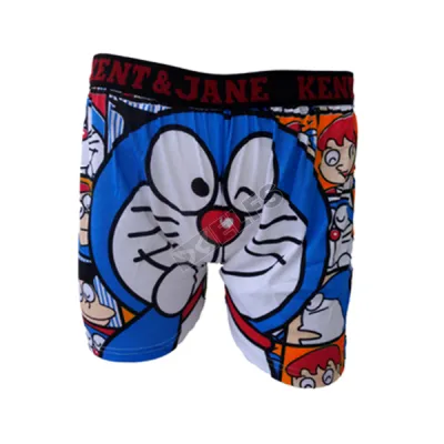 BOXER MOTIF Boxer Pria Dewasa Celana Dalam Santai Doraemon Oranye 1 xk_doraemon_or_0