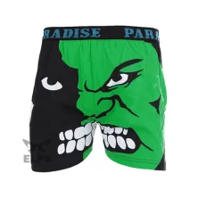 BOXER MOTIF Boxer Pria Dewasa Celana Dalam Santai Hulk Face Hijau Tua