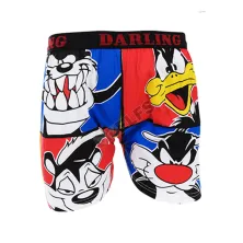 BOXER MOTIF Boxer Pria Dewasa Celana Dalam Santai Looney Toons Biru Tua