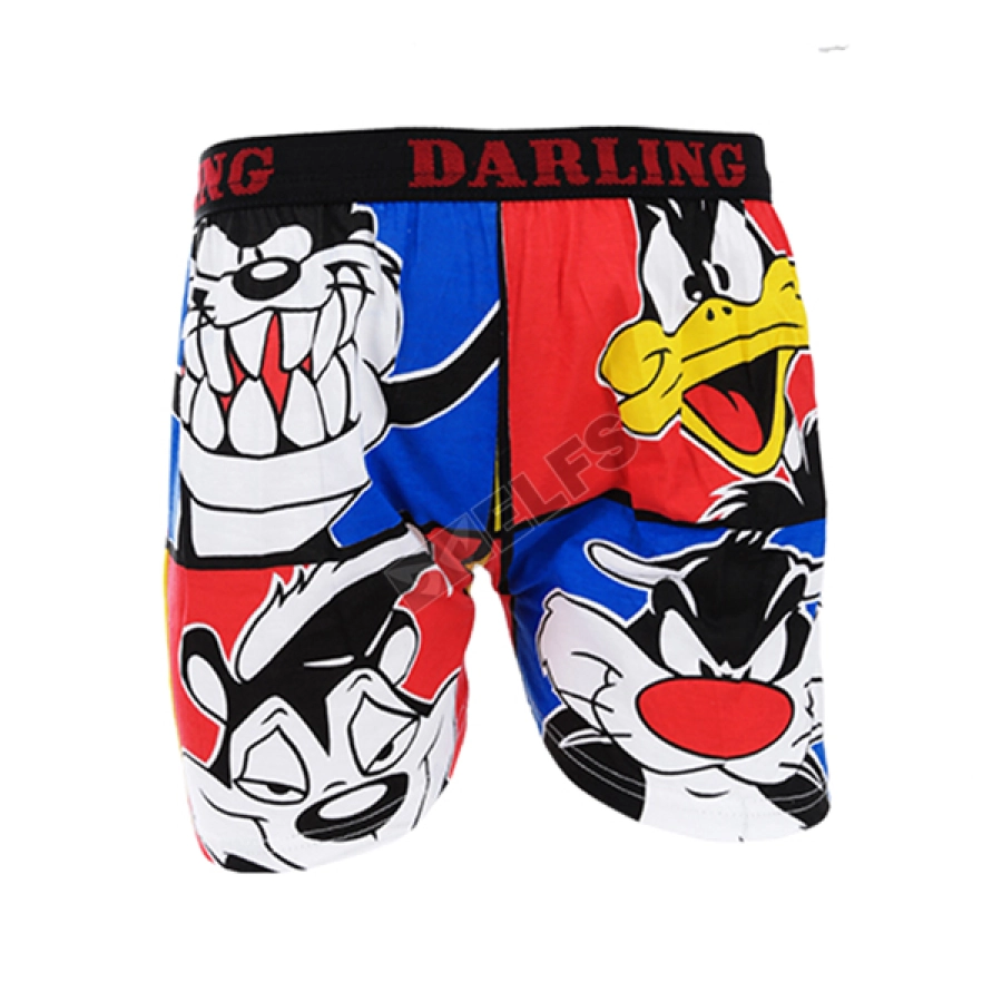 BOXER MOTIF Boxer Pria Dewasa Celana Dalam Santai Looney Toons Biru Tua 1 xk_looney_toons_bt_0