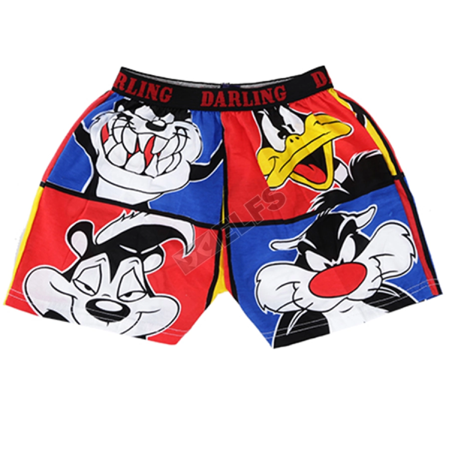 BOXER MOTIF Boxer Pria Dewasa Celana Dalam Santai Looney Toons Biru Tua 2 xk_looney_toons_bt_1