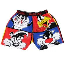 BOXER MOTIF Boxer Pria Dewasa Celana Dalam Santai Looney Toons Biru Tua