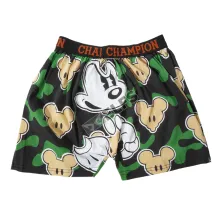 BOXER MOTIF Boxer Pria Dewasa Celana Dalam Santai Mickey Mouse Hijau Tua