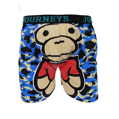 BOXER MOTIF Boxer Pria Dewasa Celana Dalam Santai Monyet Army Biru Tua 1 xk_monkey_army_bt_0