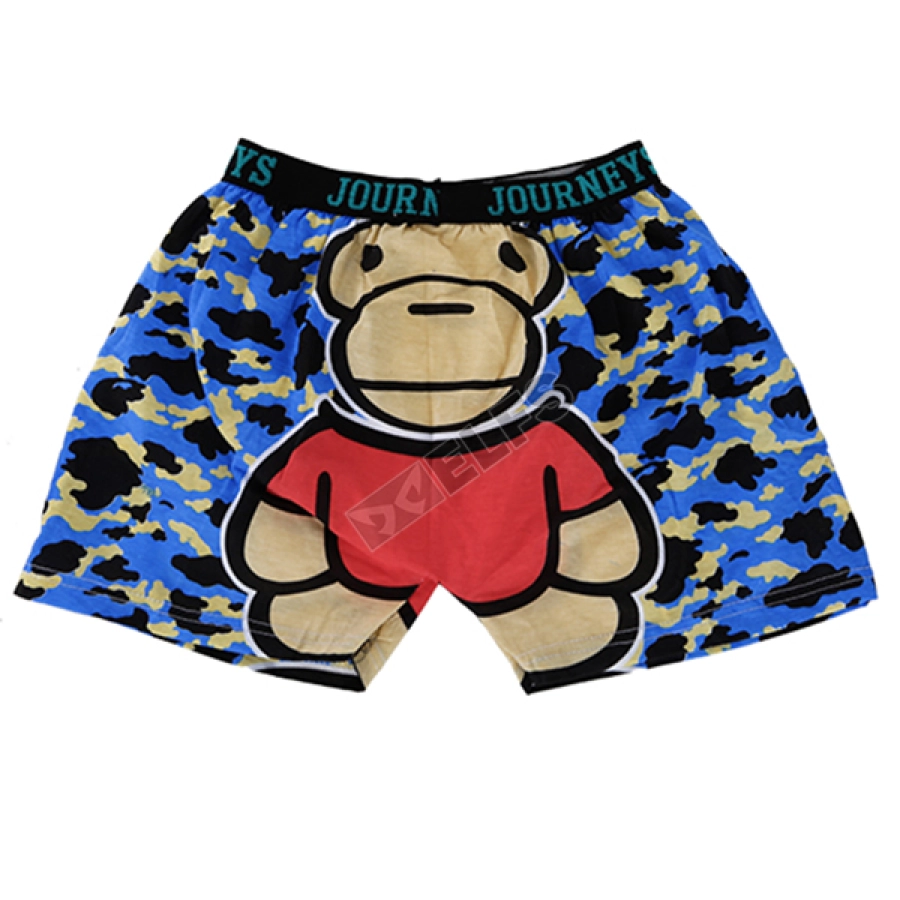 BOXER MOTIF Boxer Pria Dewasa Celana Dalam Santai Monyet Army Biru Tua 2 xk_monkey_army_bt_1