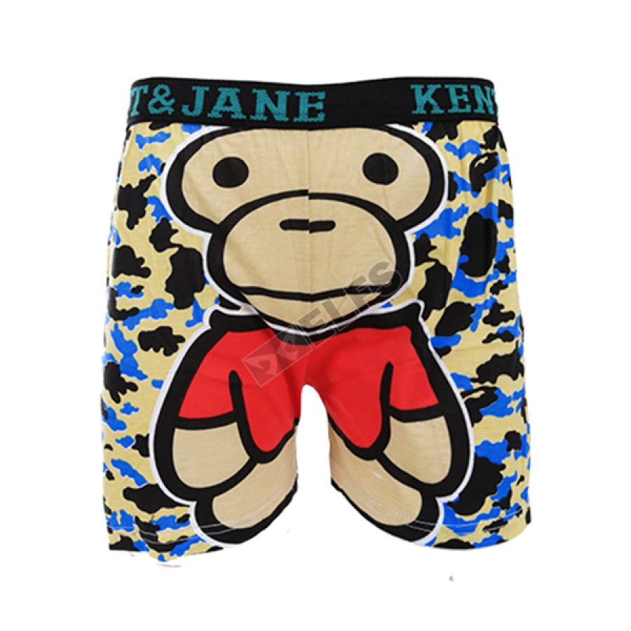 BOXER MOTIF Boxer Pria Dewasa Celana Dalam Santai Monyet Army Krem 1 xk_monkey_army_cr_0