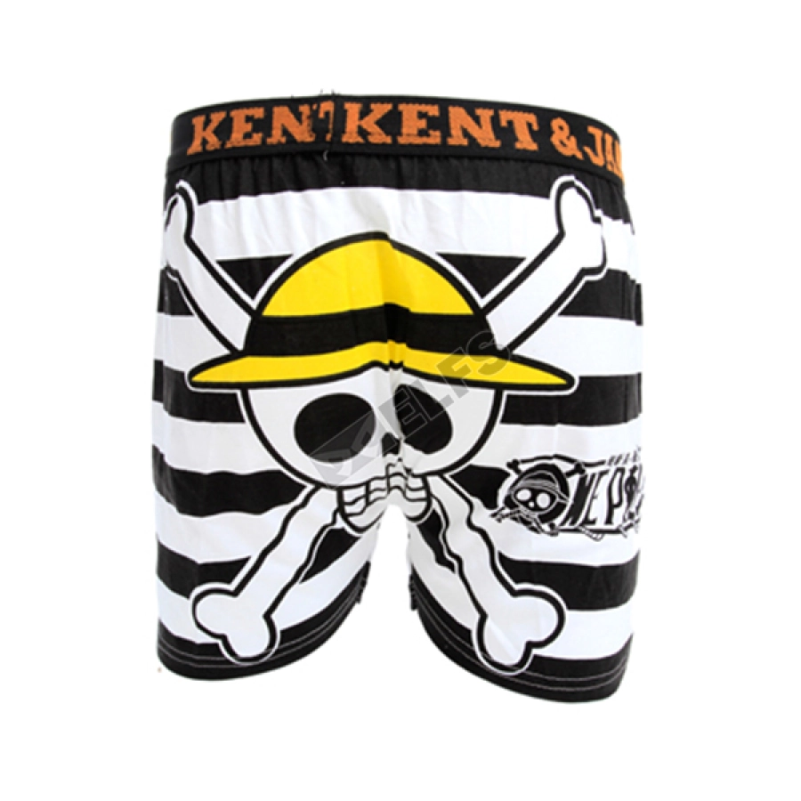 BOXER MOTIF Boxer Pria Dewasa Celana Dalam Santai One Piece Pirates Hitam 1 xk_one_piece_pirates_hx_0