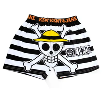 BOXER MOTIF Boxer Pria Dewasa Celana Dalam Santai One Piece Pirates Hitam 2 xk_one_piece_pirates_hx_1