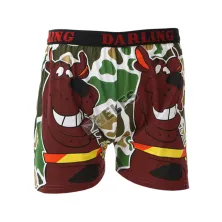 BOXER MOTIF Boxer Pria Dewasa Celana Dalam Santai Scooby Doo Coklat Tua